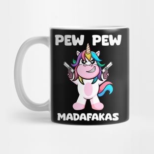 Pew-Pew Unicorn: Sparkling with Majestic Firepower Mug